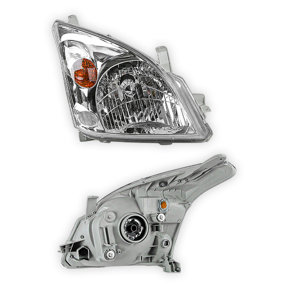 Toyota LandCruiser Prado 120 Series (2002 - 2009) Chrome Headlights