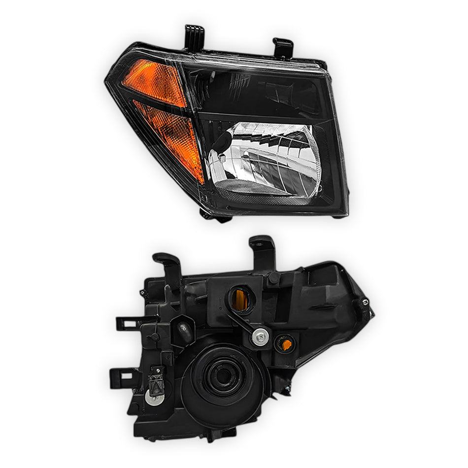Nissan Navara D40 Thai Built (2008 - 2014) Black Headlights