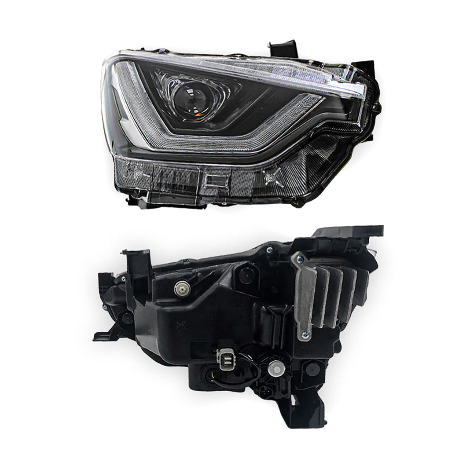 Isuzu D-Max (2020 - 2023) Black LED DRL Projector Head Lights