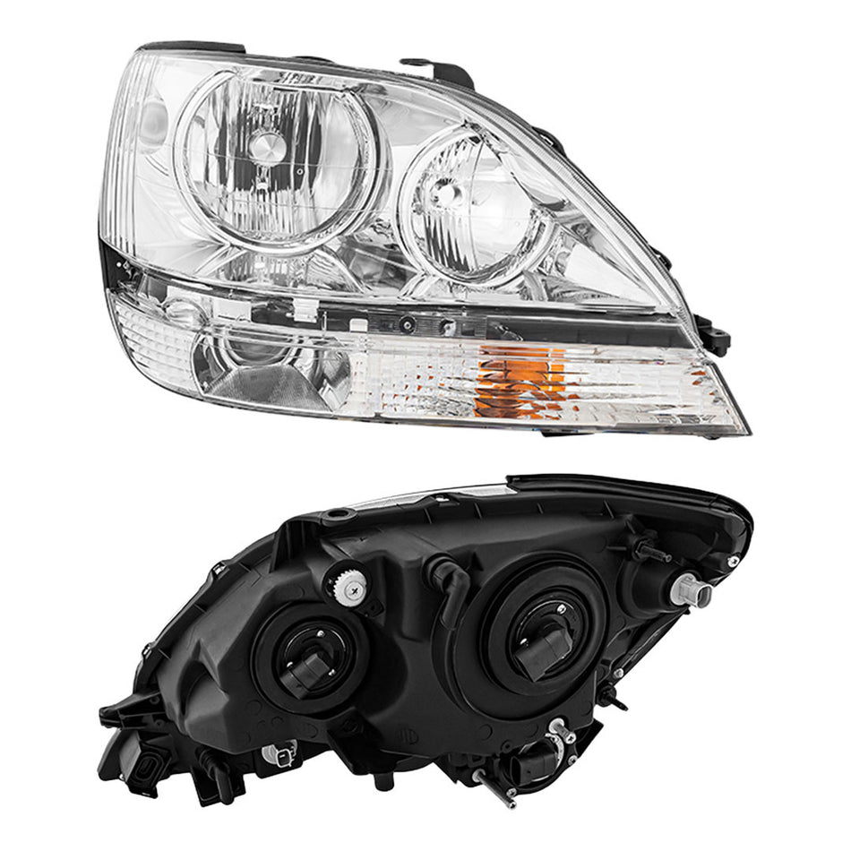 Lexus RX300 MCU (1998 - 2003) Chrome Composite Headlights LH + RH