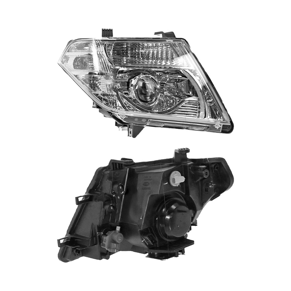 Nissan Pathfinder R51 (2010 - 2013) Genuine Chrome Xenon OEM Style Headlights LH + RH
