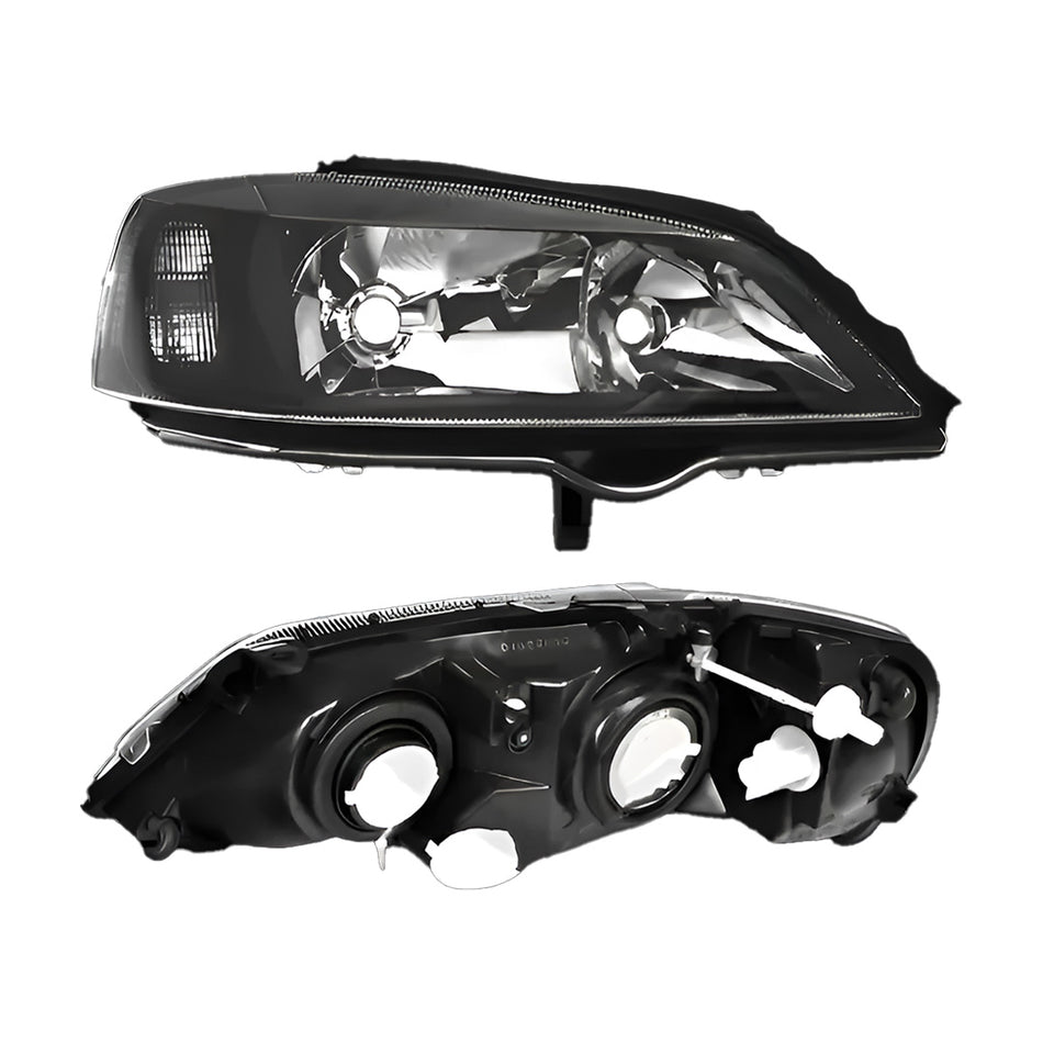 Holden Astra TS (1998 - 2004) Black OEM Style Headlights LH + RH