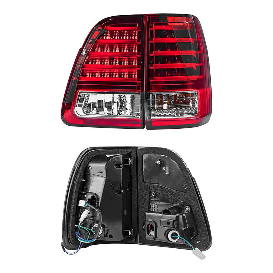 Toyota LandCruiser 100 Series (1998 - 2007) LED OEM Style Tail Lights LH + RH