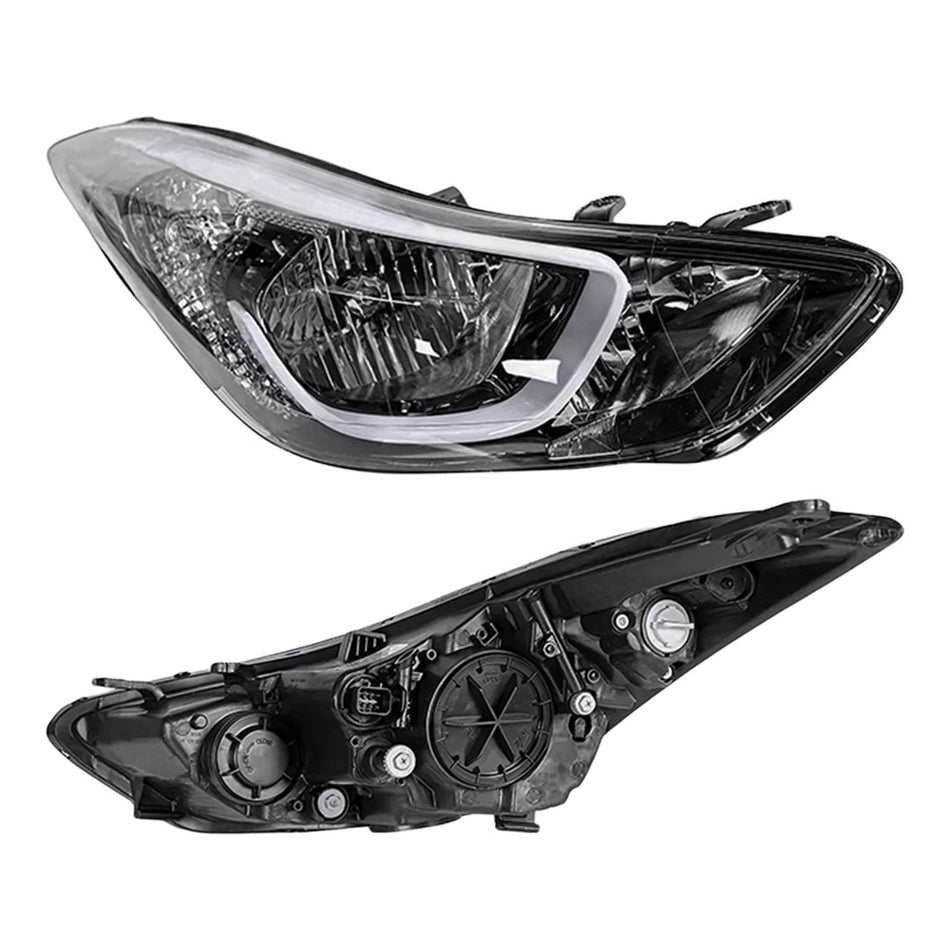 Hyundai Elantra MD (2013 - 2015) Non-LED OEM Style Headlights LH + RH