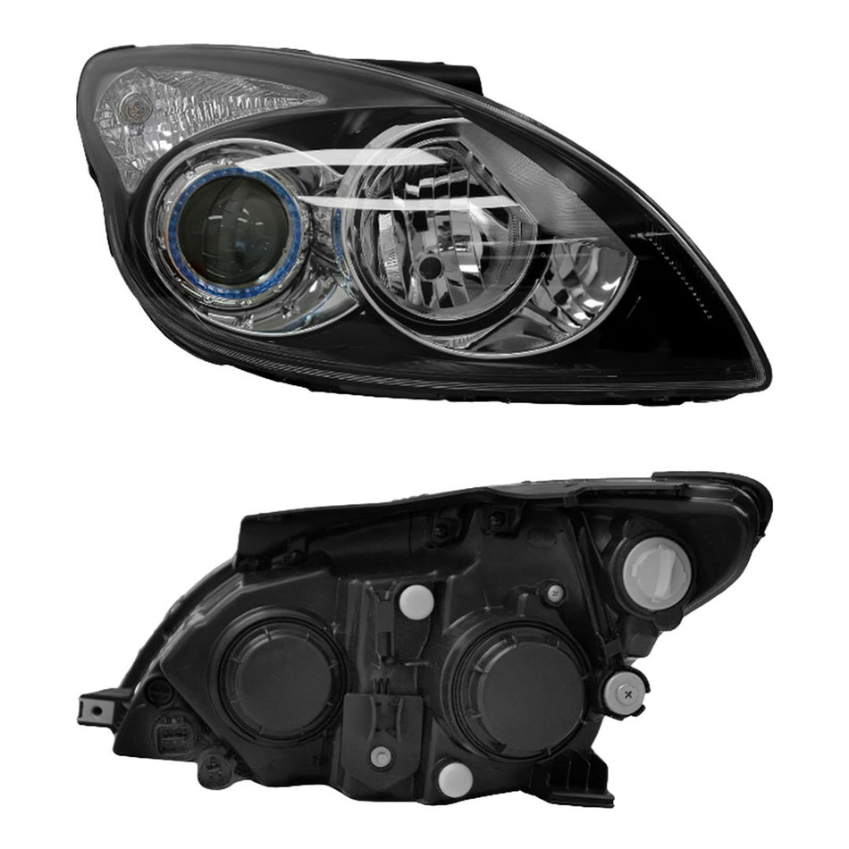 Hyundai i30 FD (2010 - 2012) Black OEM Style Headlights LH + RH