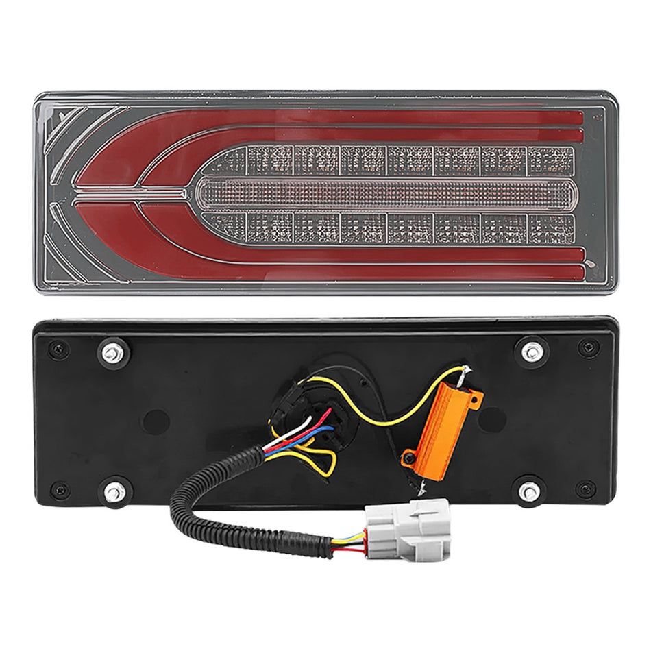 Toyota LandCruiser Series 70 / 75 / 78 / 79 (1994 - 2018) Smoked LED OEM Style Tail Lights LH + RH