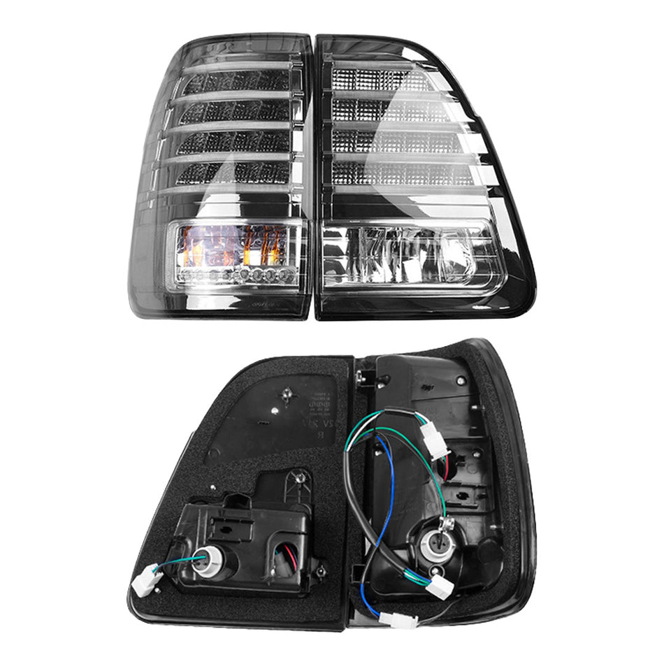 Toyota LandCruiser 100 Series (1998 - 2007) Inner and Outer LED OEM Style Tail Lights LH + RH