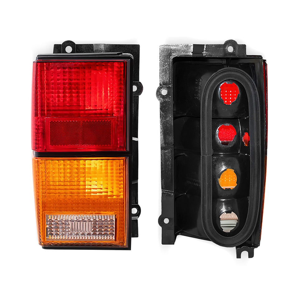 Jeep Cherokee XJ (1994 - 1997) Red and Amber Halogen OEM Style Tail Lights LH + RH