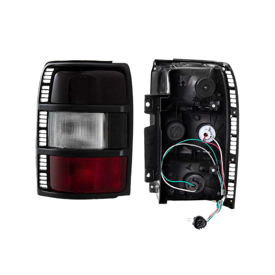 Mitsubishi Pajero NH / NJ / NK (1991 - 1997) Clear and Tinted Red Halogen OEM Style Tail Lights LH + RH