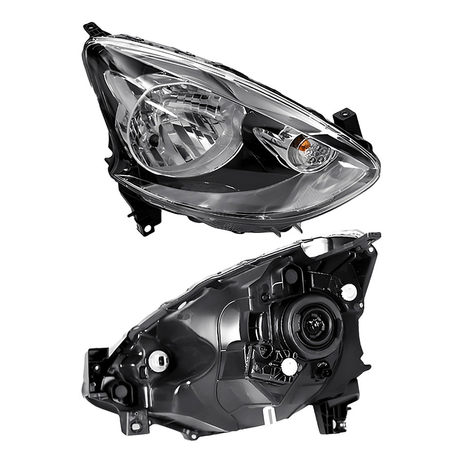 Nissan Micra K13 (2015 - 2016) Genuine Black Halogen Headlights LH + RH
