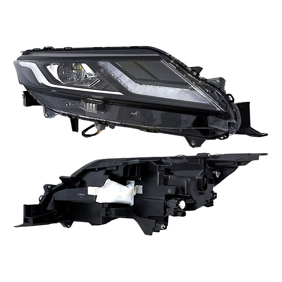 Mitsubishi Triton MR (2018 - 2023) Genuine Black / Clear Inner LED Bar Headlights LH + RH