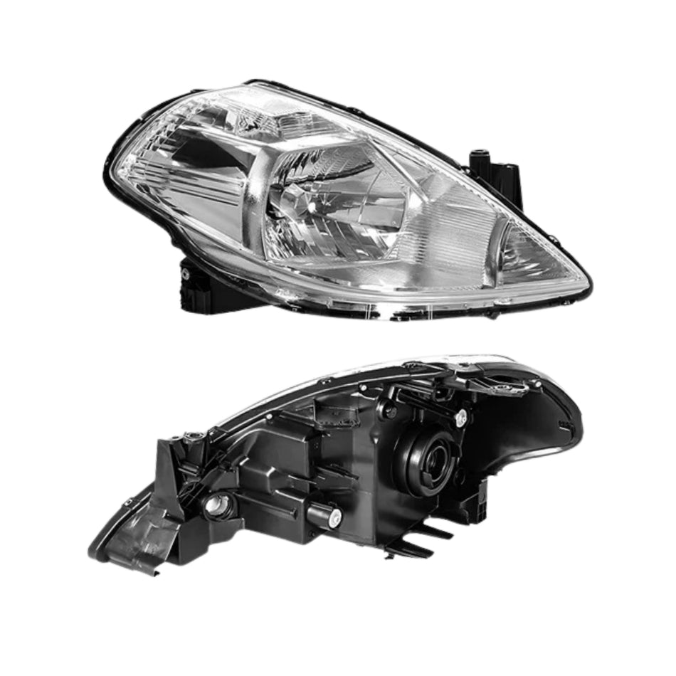 Nissan Tiida C11 (2006 - 2009) Chrome Headlights LH + RH