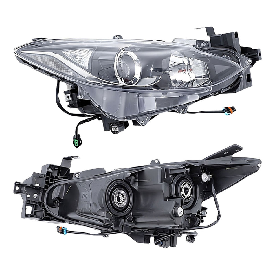 Mazda 3 BM Sedan / Hatch (2013 - 2016) Manual Type Halogen Headlights LH + RH