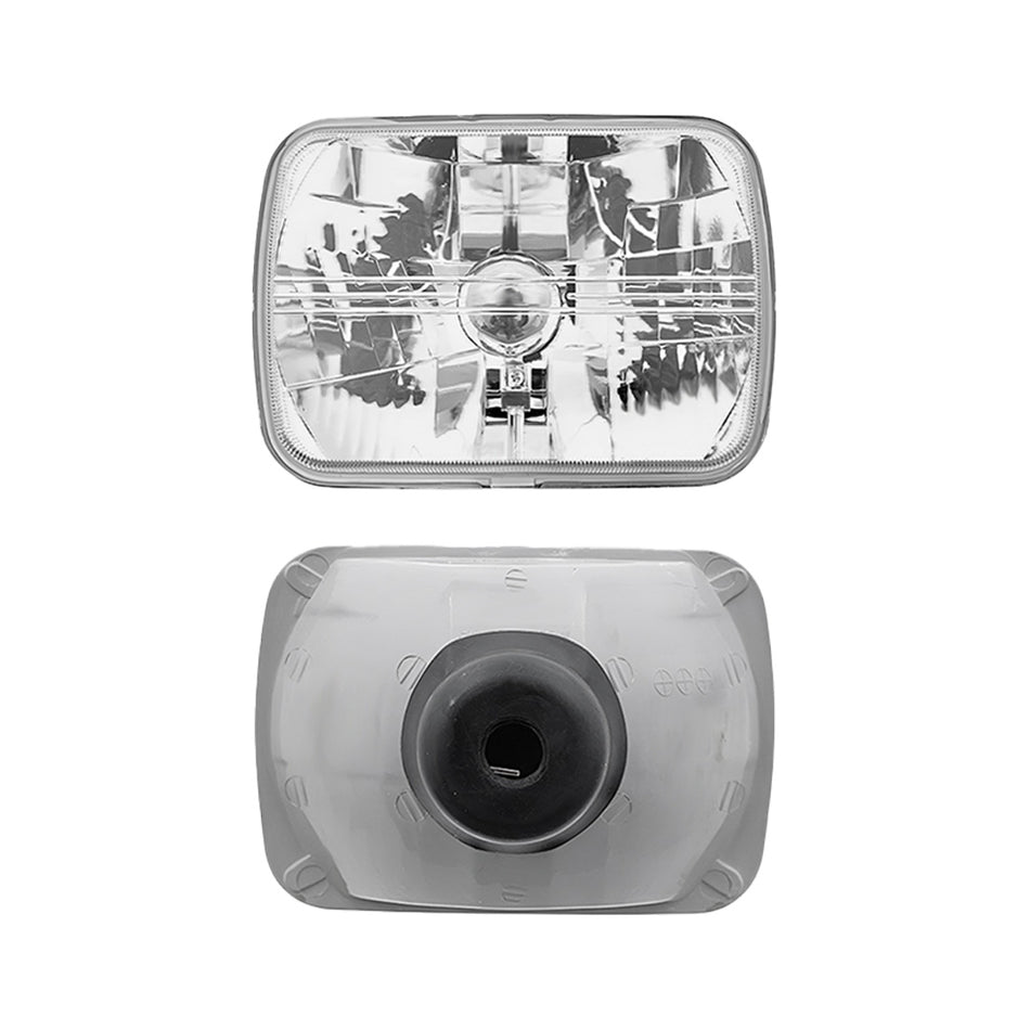 Nissan Navara D21 (1986 - 1997) Headlights with H4 Globe Glass Lens LH + RH