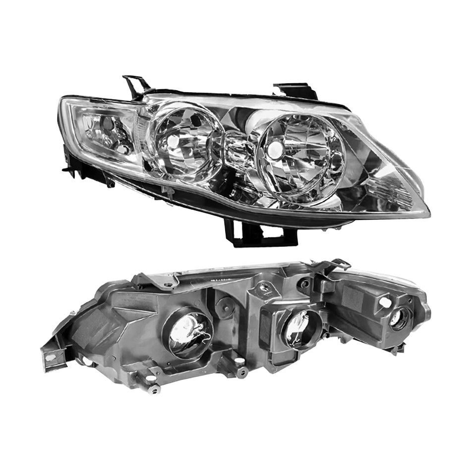 Ford Falcon FG Series 1 G6 / G6E (2008 - 2011) Chrome Headlights LH + RH