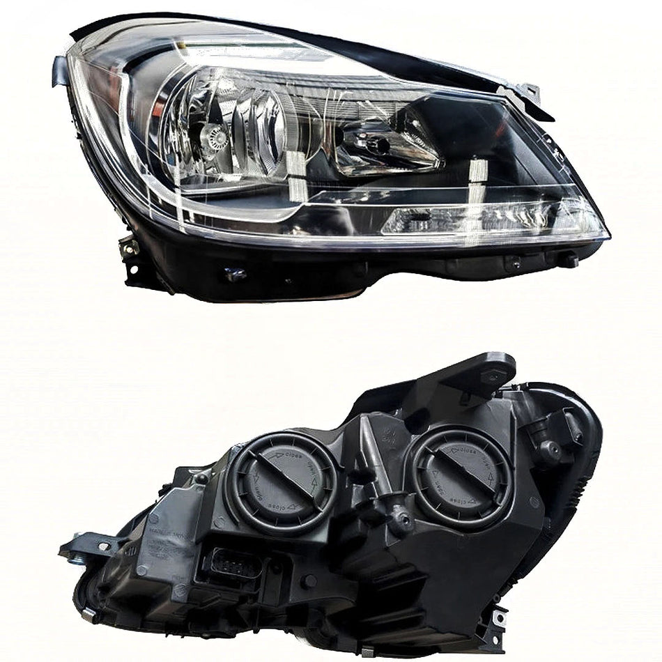 Mercedes-Benz C-Class W204 (2010 - 2014) OEM Style Non Xenon Headlights LH + RH
