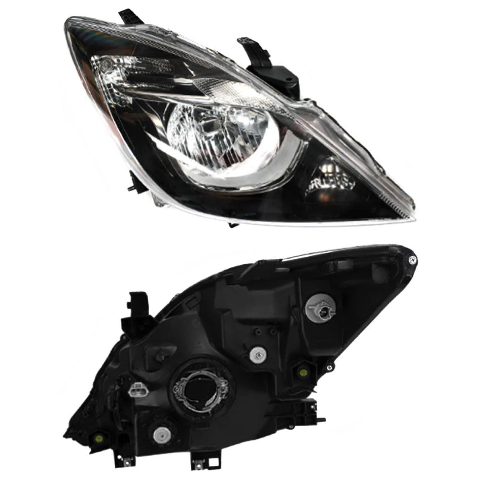 Mazda BT-50 UP / UR Ute (2015 - 2020) Black Chrome Headlights LH + RH