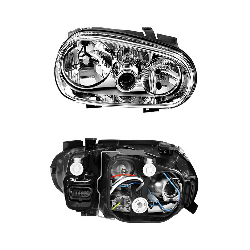 Volkswagen Golf MK4 (1998 - 2004) OEM Style Headlights LH + RH