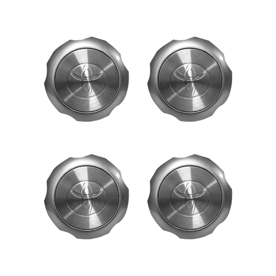 Toyota LandCruiser 76 / 79 Series (2000 - 2025) GENUINE 4 Pcs. Wheel Centre Caps
