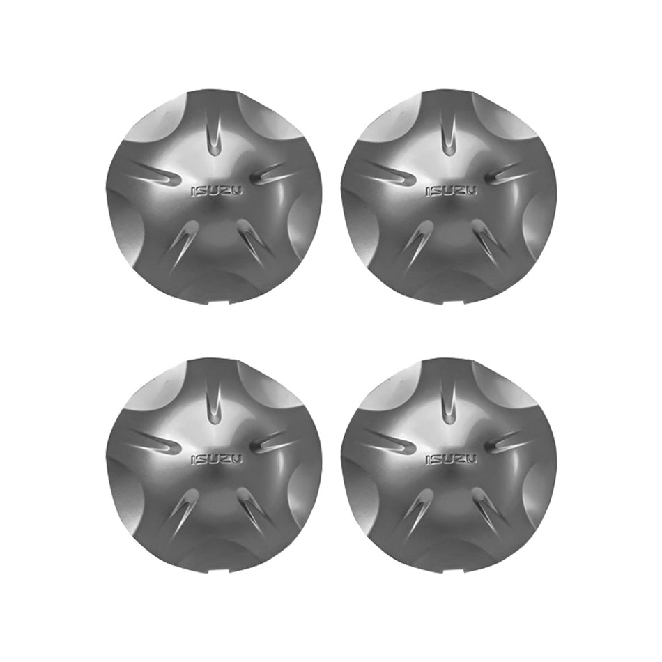 Isuzu D-MAX RT (2012 - 2019) GENUINE 4 Pcs. Silver Wheel Centre Caps