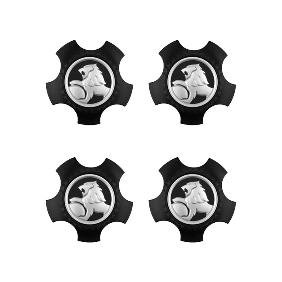 Holden Commodore VE (2006 - 2013) 4 Pcs. Reproduction Black Wheel Centre Caps