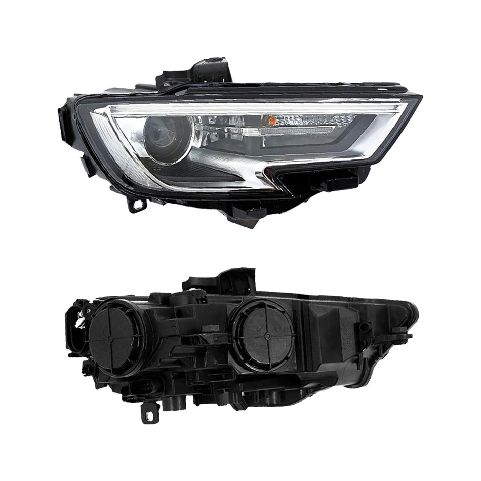 Audi A3 8V (2016 - 2020) Genuine Clear Black LED Headlights LH + RH