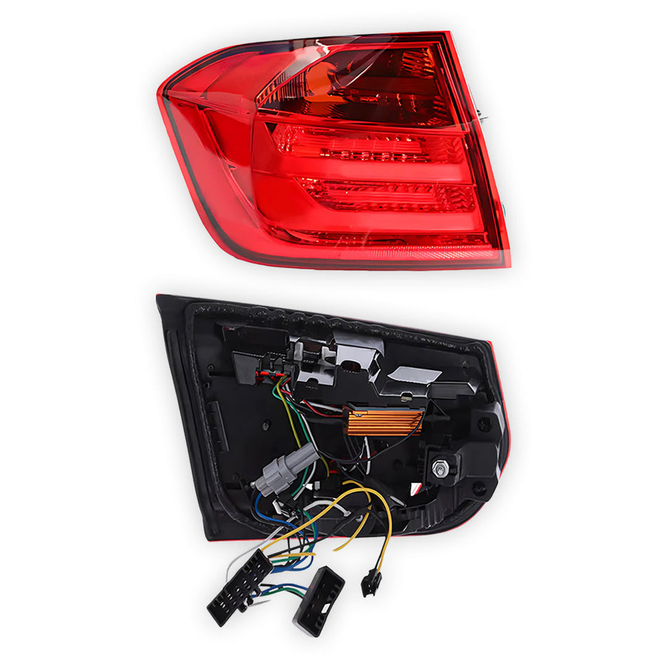 BMW 3 Series F30 Sedan (2012 - 2015) Tail Lights with LED