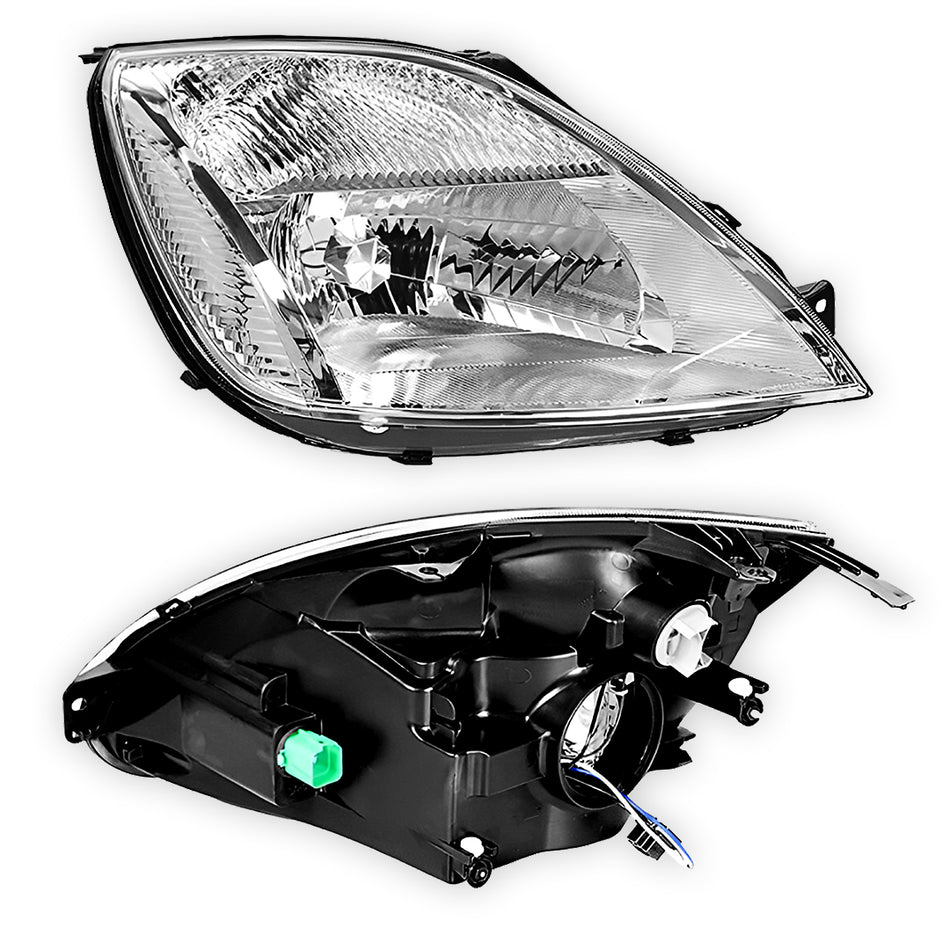 Ford Fiesta WP (2003 - 2005) Chrome Headlights LH + RH