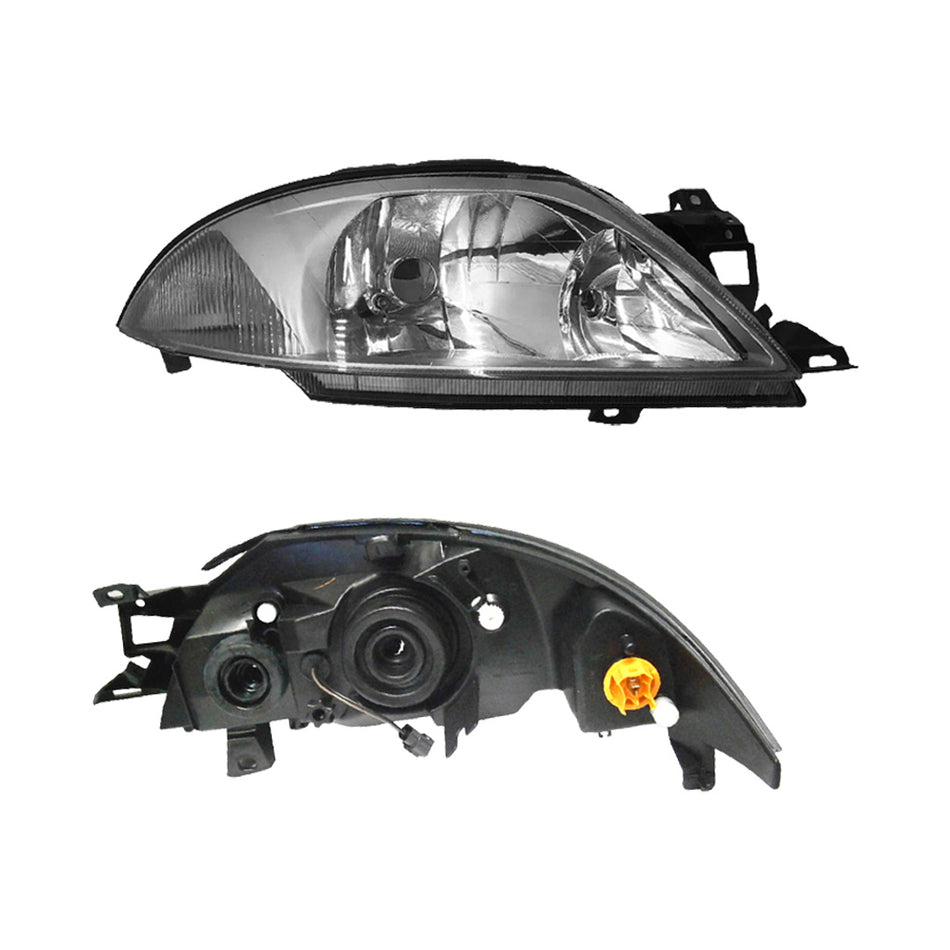 Ford Falcon AU Series 1, 2 & 3 (1998 - 2002) Chrome OEM Style Headlights LH + RH