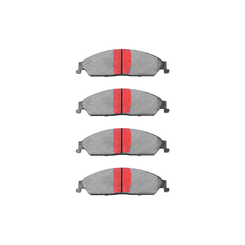 Ford Falcon AU Series 2 (2000 - 2002) Front Drilled and Slotted Brake Rotors and Brake Pads LH + RH