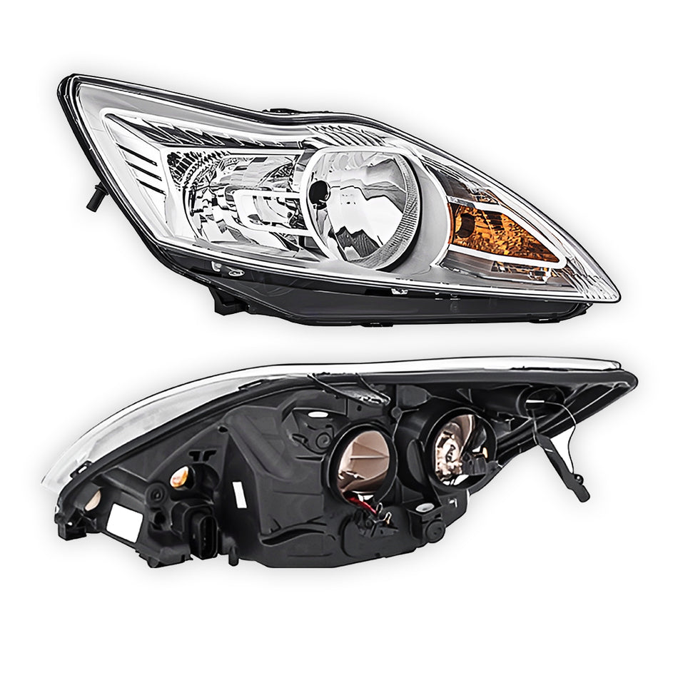 Ford Focus LV (2009 - 2011) Halogen OEM Style Headlights LH + RH