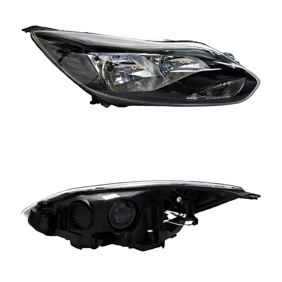 Ford Focus LW (2011 - 2012) Black OEM Style Headlights LH + RH