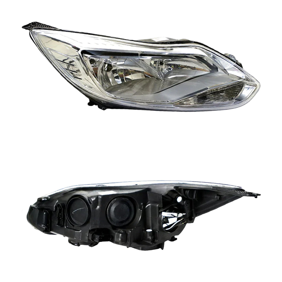 Ford Focus LW (2011 - 2012) Chrome OEM Style Headlights LH + RH