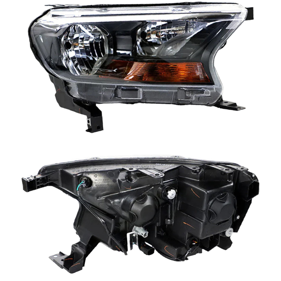 Ford Ranger PX MK2 (2015 - 2018) OEM Style Manual Adjust Non-Projector Headlights LH + RH