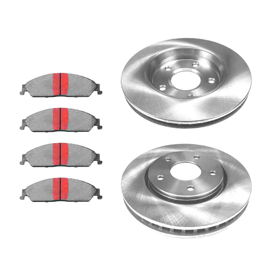 Ford Territory SX / SY / SZ (2004 - 2014) Front Standard Brake Rotors and Brake Pads LH + RH