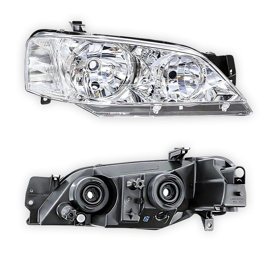 Ford Falcon / Fairmont BA BF (2002 - 2006) Chrome / Black Headlights