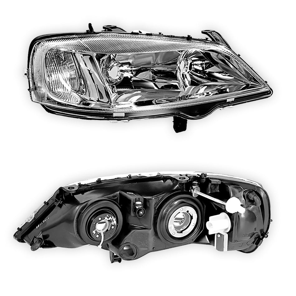 Holden Astra TS (1998 - 2004) Chrome Headlights LH + RH