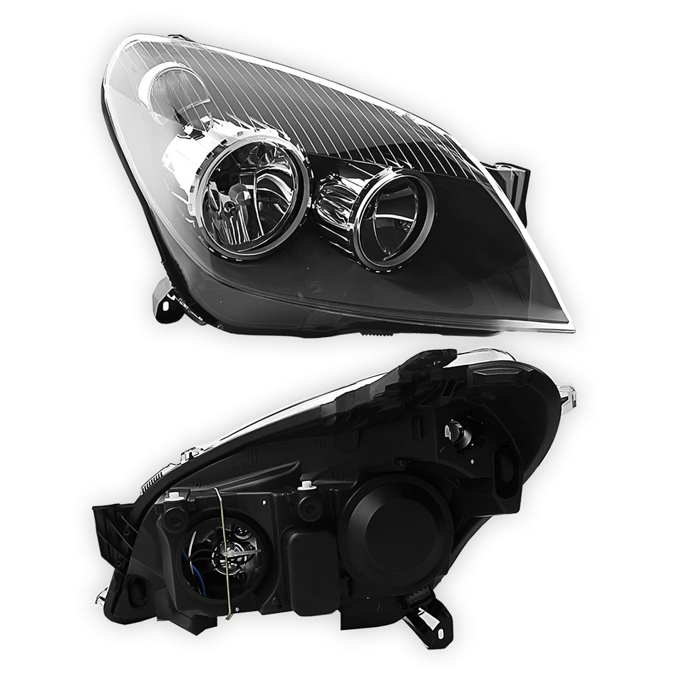 Holden Astra AH (2004 - 2010) Black Headlights LH + RH