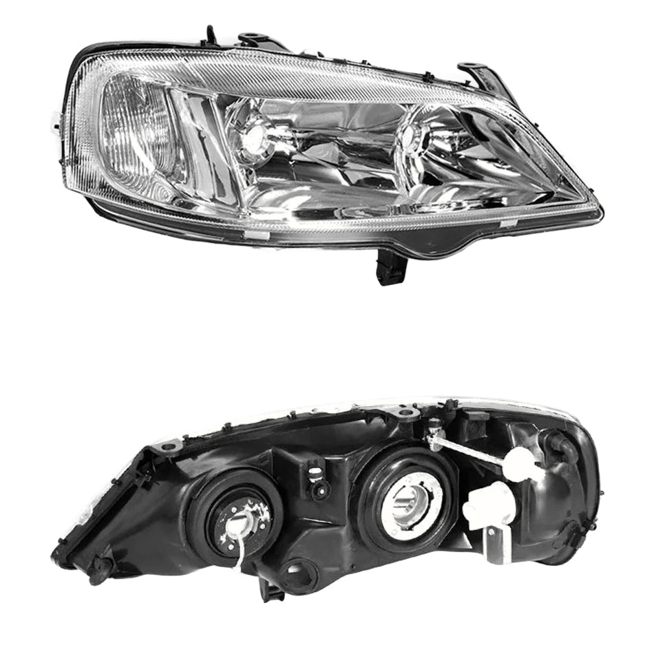 Holden Astra TS (1998 - 2001) Chrome OEM Style Headlights LH + RH