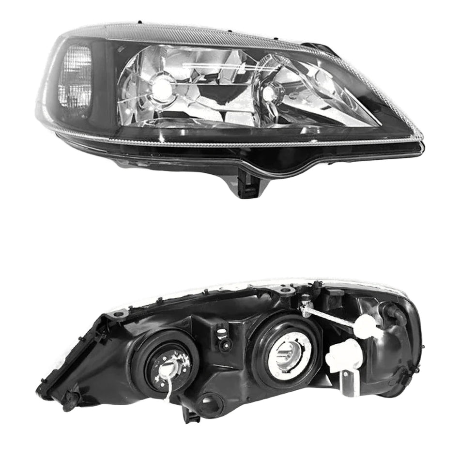 Holden Astra TS (1998 - 2001) Black OEM Style Headlights LH + RH
