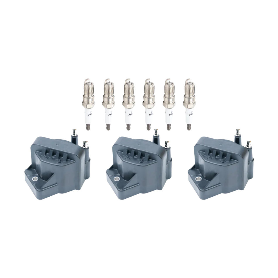 Holden Commodore VG / VN / VP / VR / VS / VT / VX / VU / VY (1990 - 2004) 3.8L Ignition Coils and Spark Plugs Complete Set