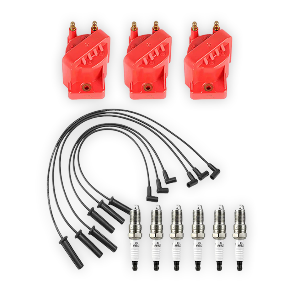 Holden Commodore VG / VN / VP / VR / VS / VT / VU / VX / VY (1991 - 2004) 3.8L Ignition Coils and Spark Plugs Complete Set