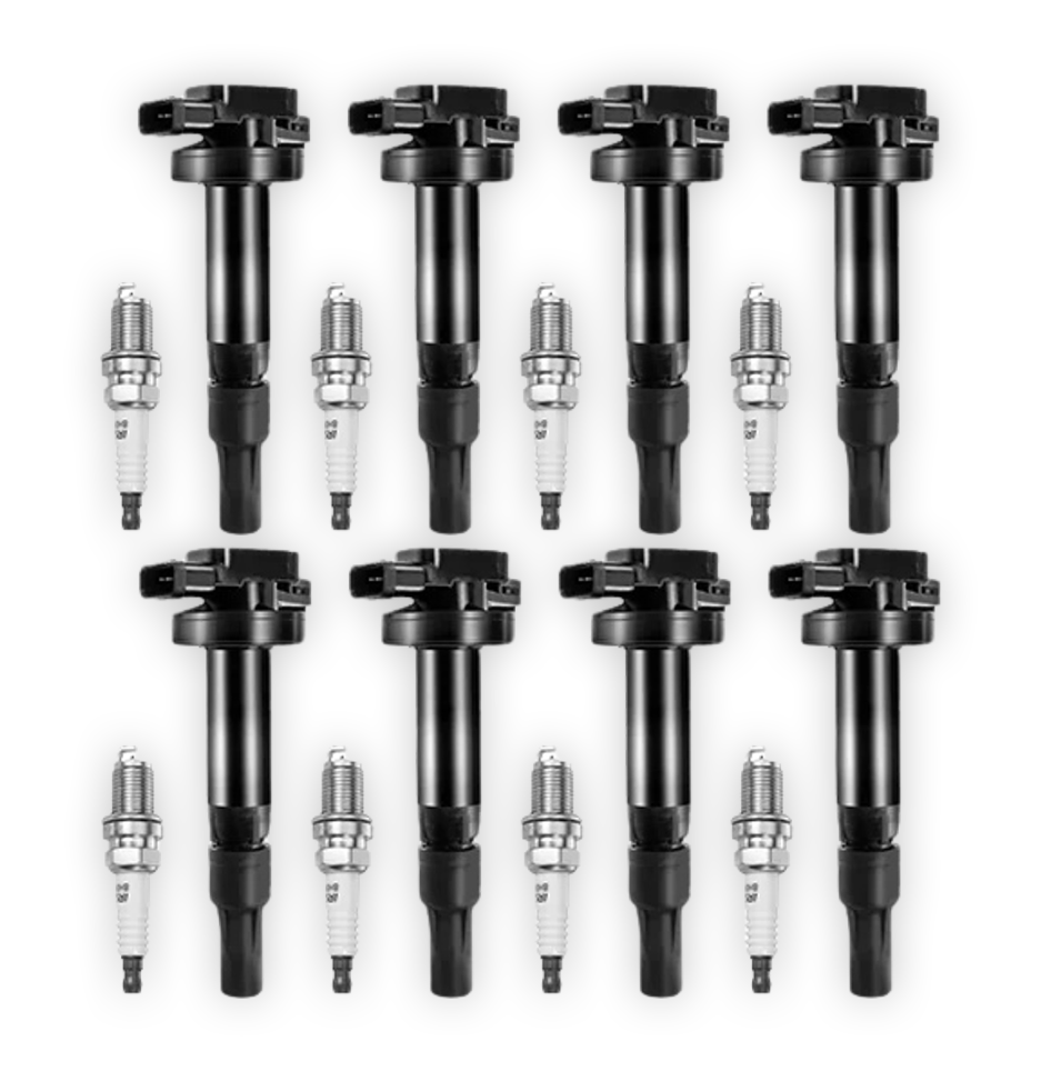 Jaguar S-Type X200 (2002 - 2007) 4.2L Ignition Coils and Spark Plugs Complete Set