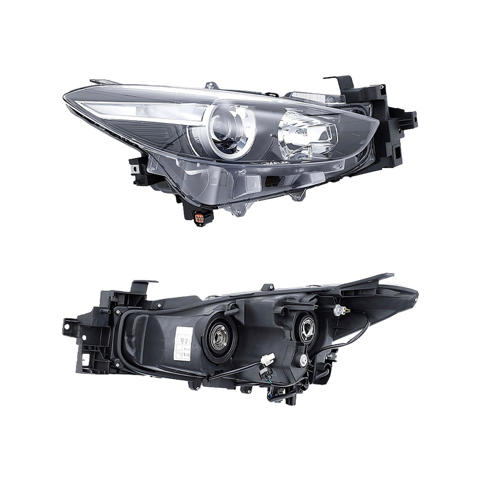 Mazda 3 BN Sedan / Hatch (2016 - 2019) Manual Adjustment Halogen Headlights LH + RH