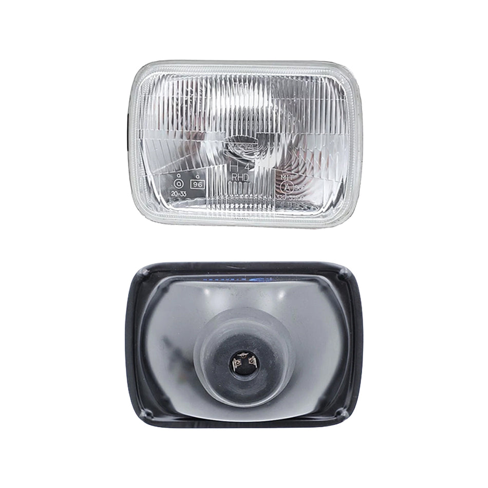 Mitsubishi L300 Express SF / SG / SH / SJ (1986 - 1994) Headlights with H4 Globe Glass Lens LH + RH