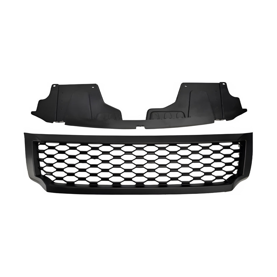 Nissan Navara D23 NP300 (2015 - 2020) Matte Black Mesh Bumper Cover Grille