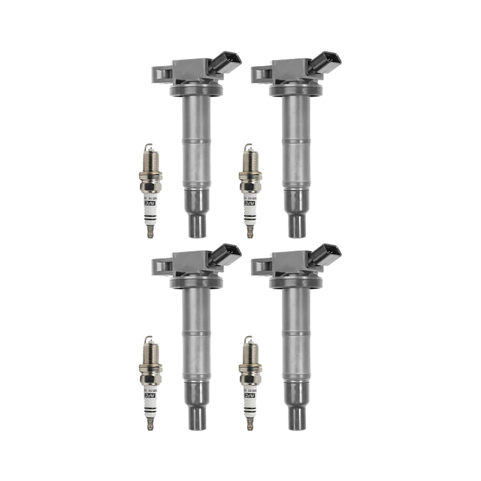 Toyota Avensis Verso ACM20R / ACM21R (2001 - 2009) 2.0L / 2.4L Ignition Coils and Spark Plugs Complete Set