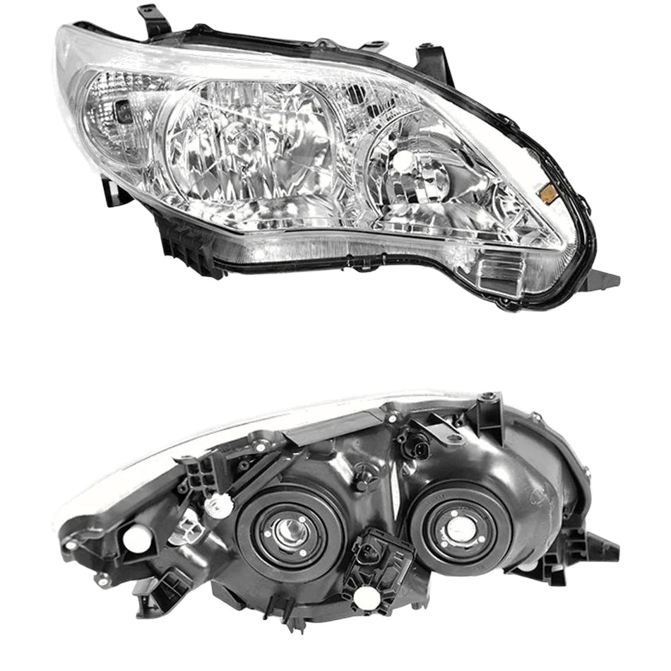 Toyota Corolla ZRE152 / ZRE153 (2010 - 2013) OEM Style Non Xenon Headlights LH + RH