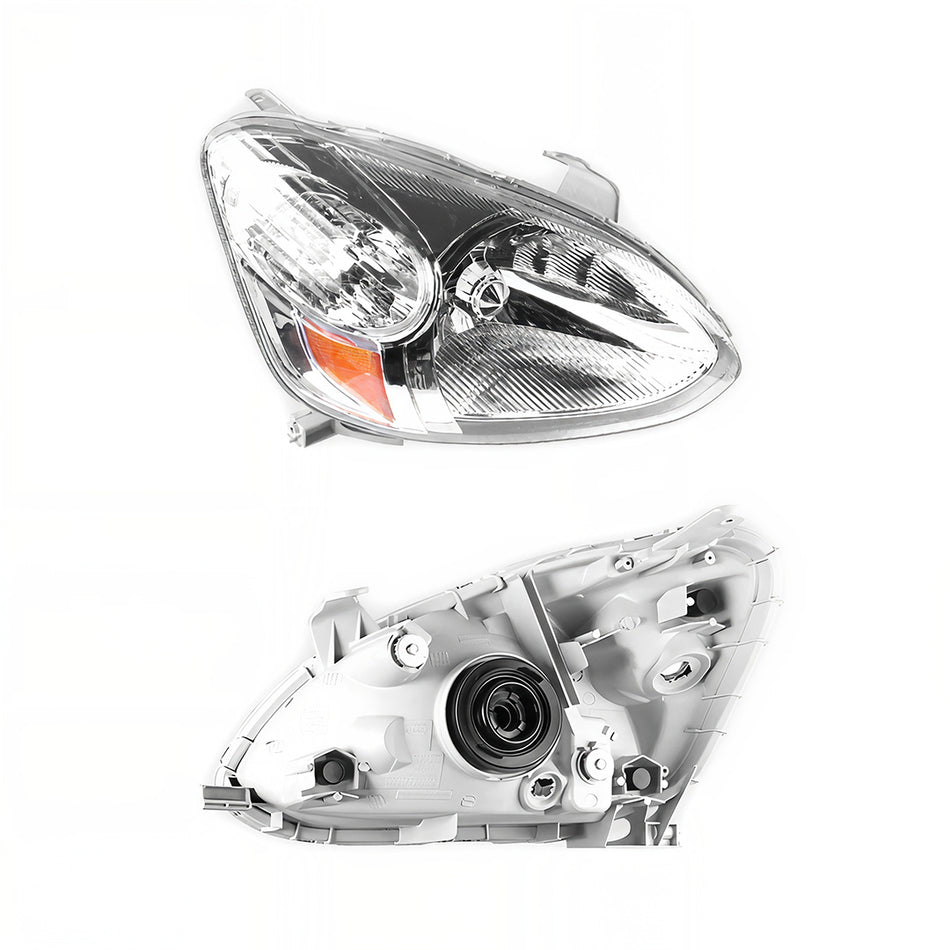 Toyota Echo JTDBT (2002 - 2005) Chrome Halogen OEM Style Headlights LH + RH