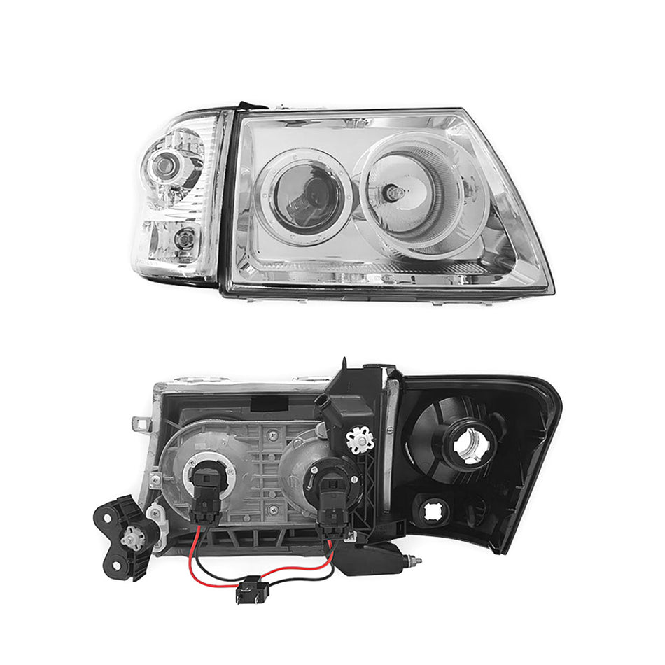 Toyota HiLux N60 (2001 - 2005) Halogen OEM Style Headlights and Corner light LH + RH